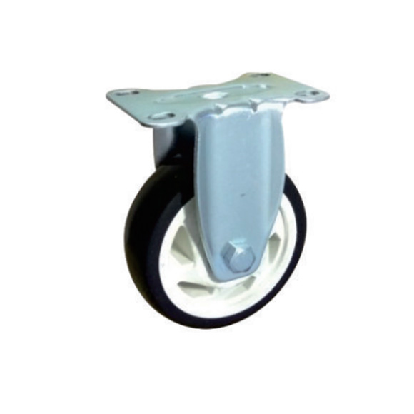 PVC黑色通花固定腳輪